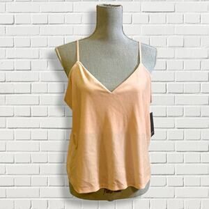 Free Press Clothing Pink Velvet Tank Top Women's Large NWT